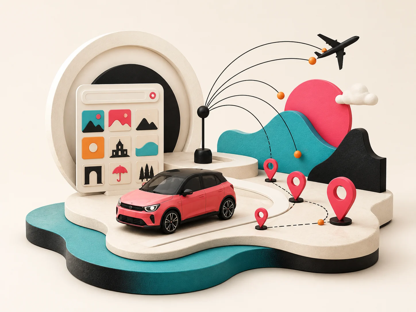 Editorial illustration for Car Rental SEO in Albania: How to Rank for Airports, Cities and Destinations