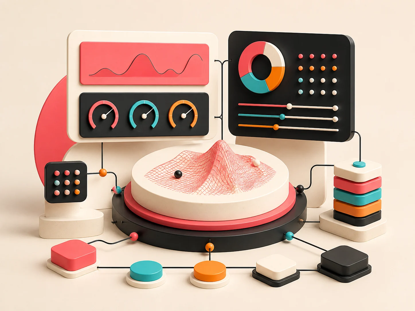 Editorial illustration for When Does Your Business Need a Custom Dashboard?