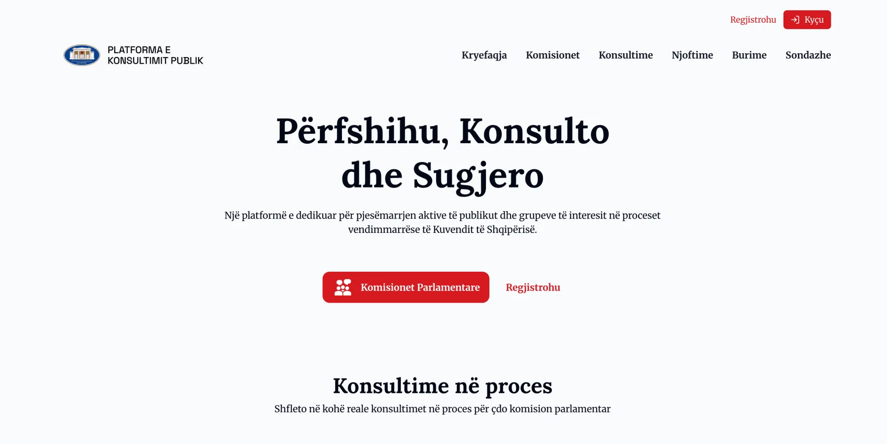 Konsultimi Publik - Kuvendi Shqiperise image 3